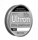 Леска ULTRON Elite Platinum 0,22 мм, 100 м, 5,5 кг, серебристый